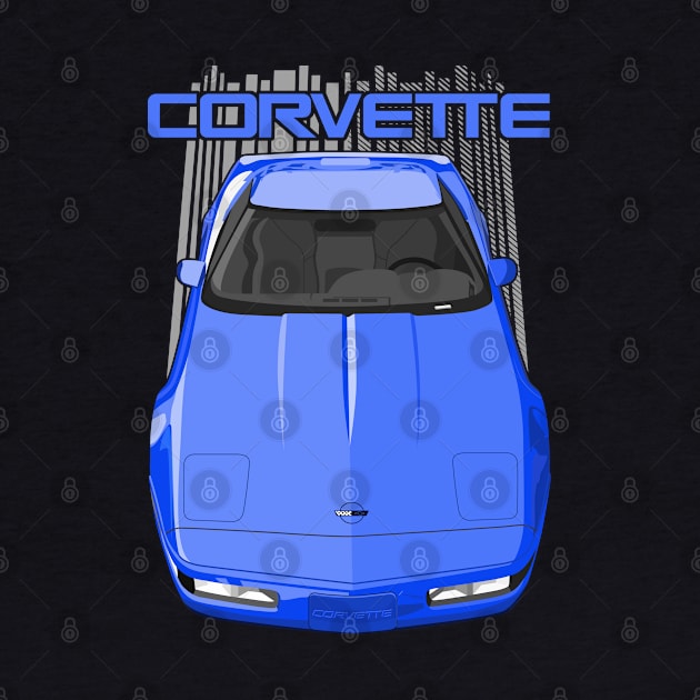 Corvette C4-blue by V8social